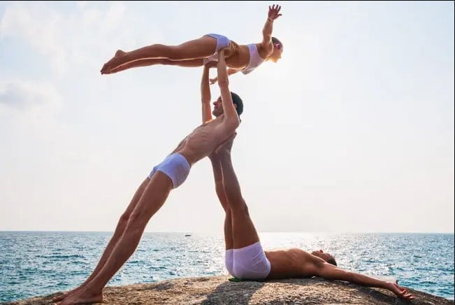 Yoga Poses For Three People Doing Acroyoga (Easy, Intermediate, and Challenging Poses)